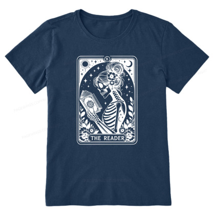 Pagewings Tarot Lover Gift Halloween Skeleton Tee Unisex Classic T-shirt