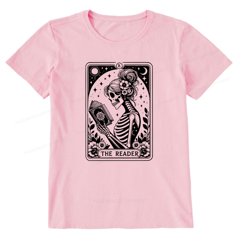 Pagewings Tarot Lover Gift Halloween Skeleton Tee Unisex Classic T-shirt