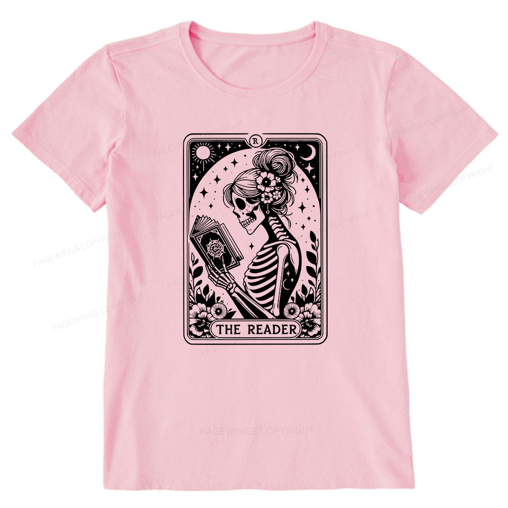 Pagewings Tarot Lover Gift Halloween Skeleton Tee Unisex Classic T-shirt