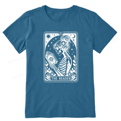 Pagewings Tarot Lover Gift Halloween Skeleton Tee Unisex Classic T-shirt