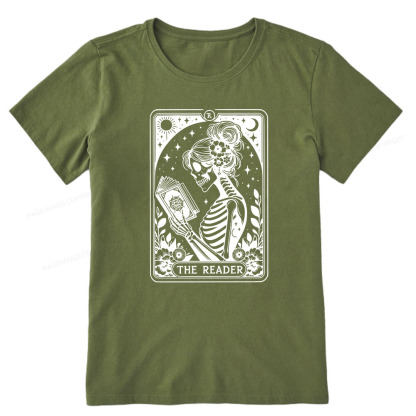 Pagewings Tarot Lover Gift Halloween Skeleton Tee Unisex Classic T-shirt