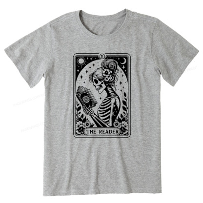 Pagewings Tarot Lover Gift Halloween Skeleton Tee Unisex Classic T-shirt