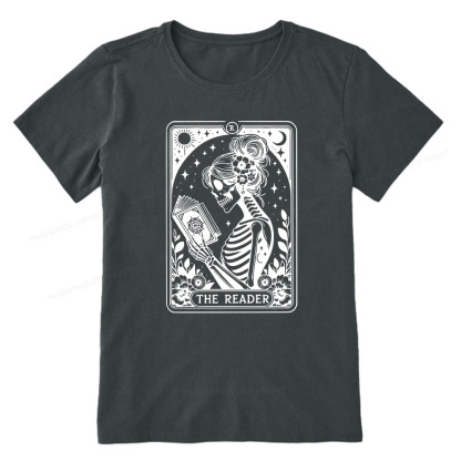 Pagewings Tarot Lover Gift Halloween Skeleton Tee Unisex Classic T-shirt