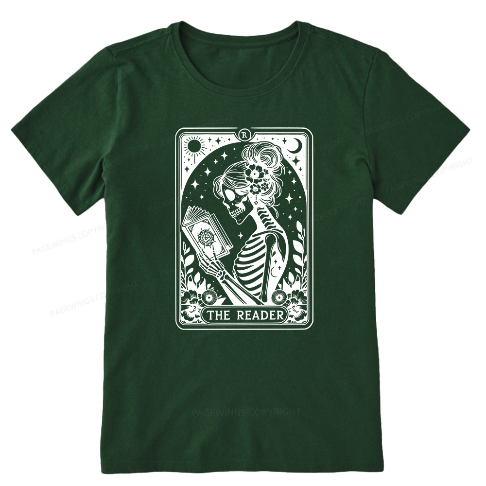Pagewings Tarot Lover Gift Halloween Skeleton Tee Unisex Classic T-shirt