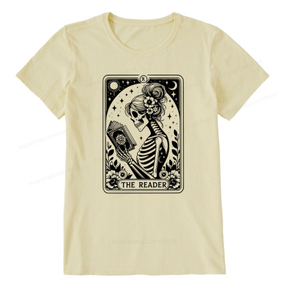 Pagewings Tarot Lover Gift Halloween Skeleton Tee Unisex Classic T-shirt