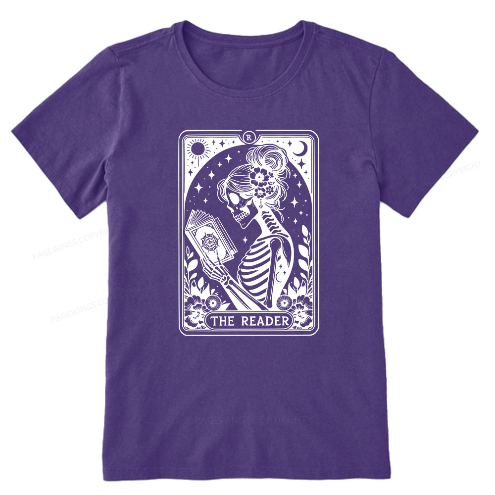 Pagewings Tarot Lover Gift Halloween Skeleton Tee Unisex Classic T-shirt