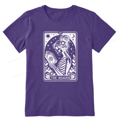 Pagewings Tarot Lover Gift Halloween Skeleton Tee Unisex Classic T-shirt