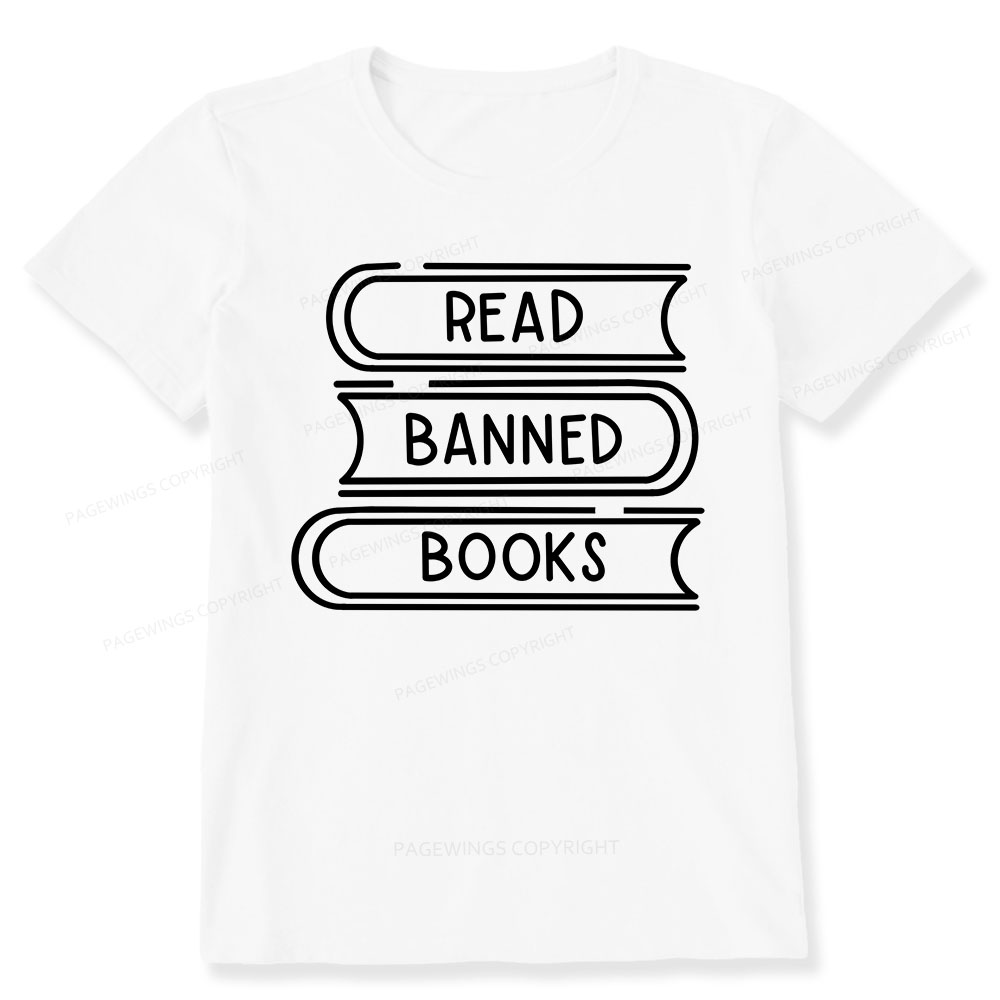 Pagewings Read Banned Books Stack Unisex Tee Unisex Classic T-shirt