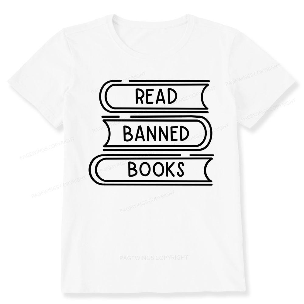 Pagewings Read Banned Books Stack Unisex Tee Unisex Classic T-shirt
