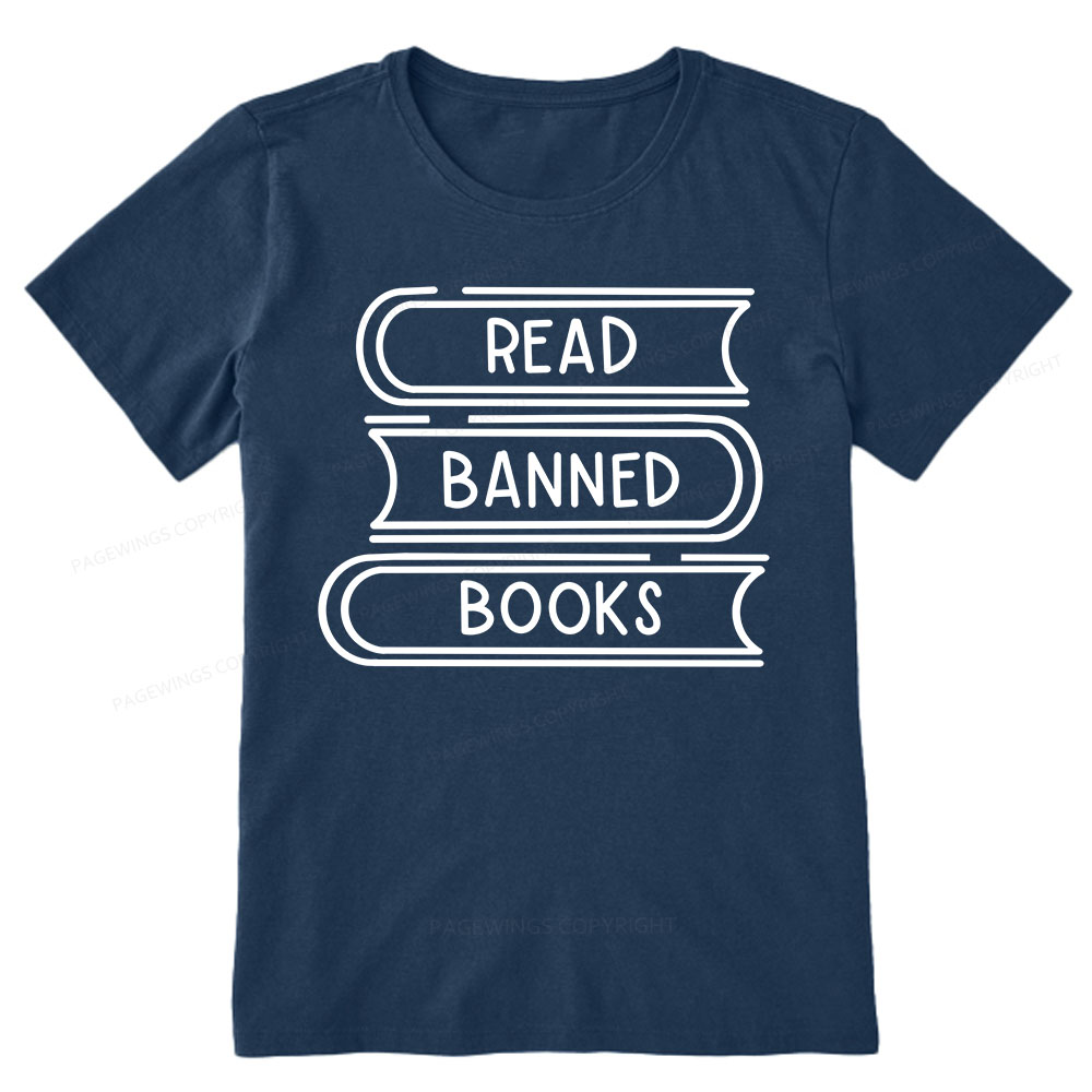Pagewings Read Banned Books Stack Unisex Tee Unisex Classic T-shirt