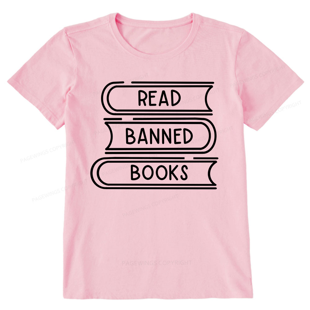 Pagewings Read Banned Books Stack Unisex Tee Unisex Classic T-shirt