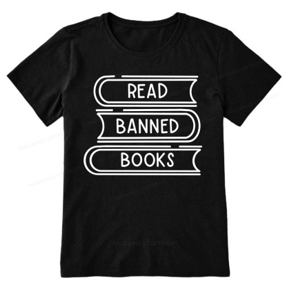 Pagewings Read Banned Books Stack Unisex Tee Unisex Classic T-shirt