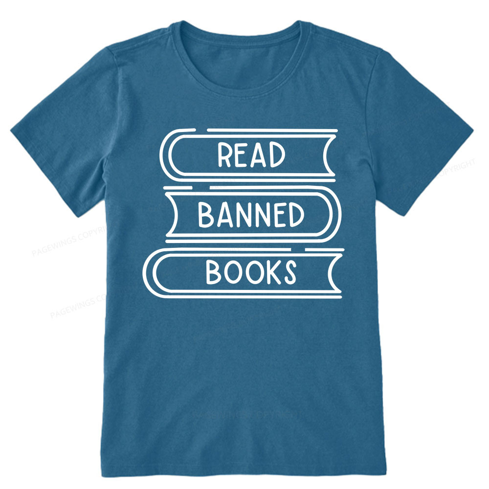 Pagewings Read Banned Books Stack Unisex Tee Unisex Classic T-shirt