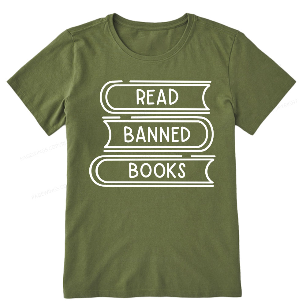 Pagewings Read Banned Books Stack Unisex Tee Unisex Classic T-shirt