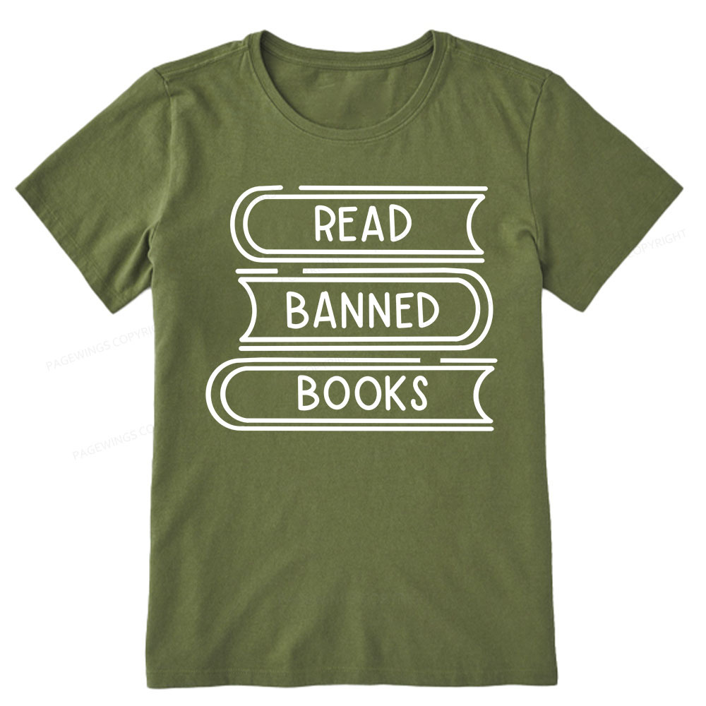 Pagewings Read Banned Books Stack Unisex Tee Unisex Classic T-shirt