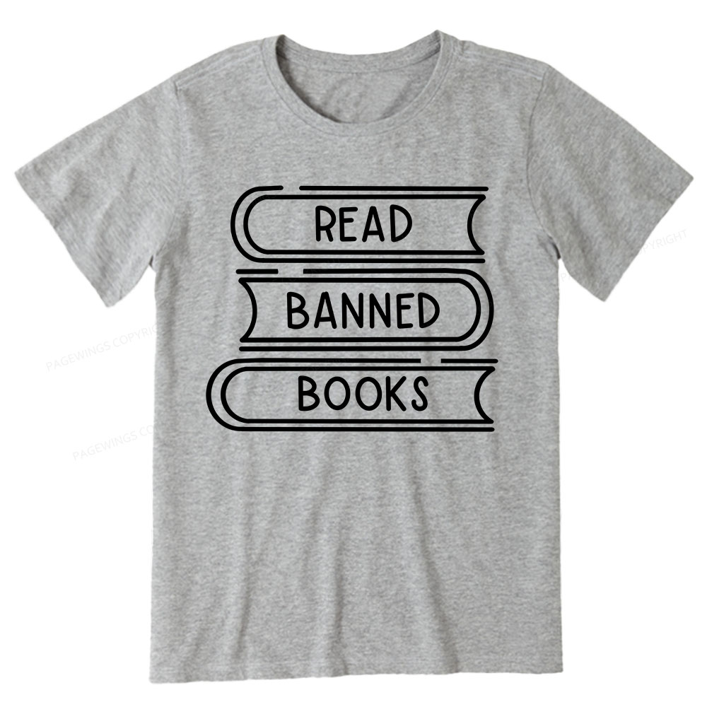 Pagewings Read Banned Books Stack Unisex Tee Unisex Classic T-shirt