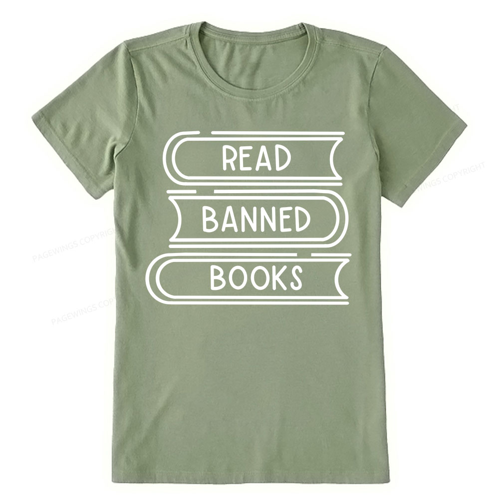 Pagewings Read Banned Books Stack Unisex Tee Unisex Classic T-shirt