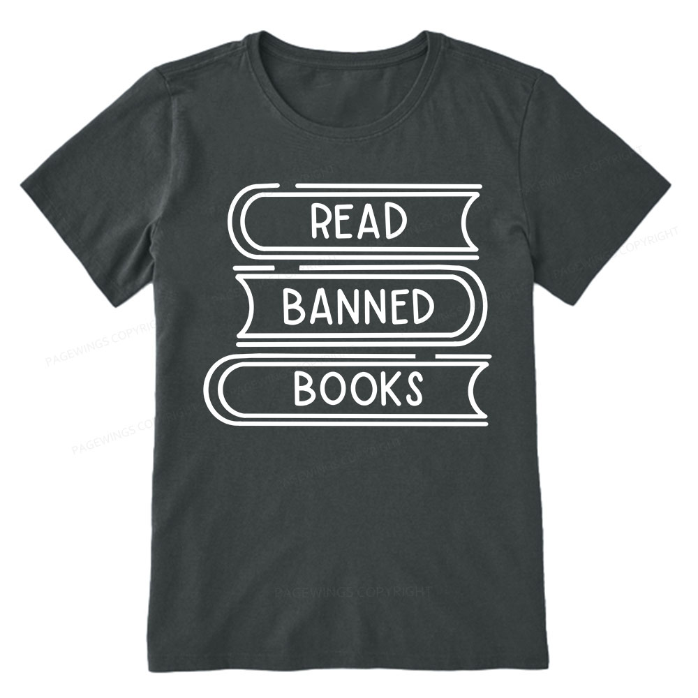 Pagewings Read Banned Books Stack Unisex Tee Unisex Classic T-shirt