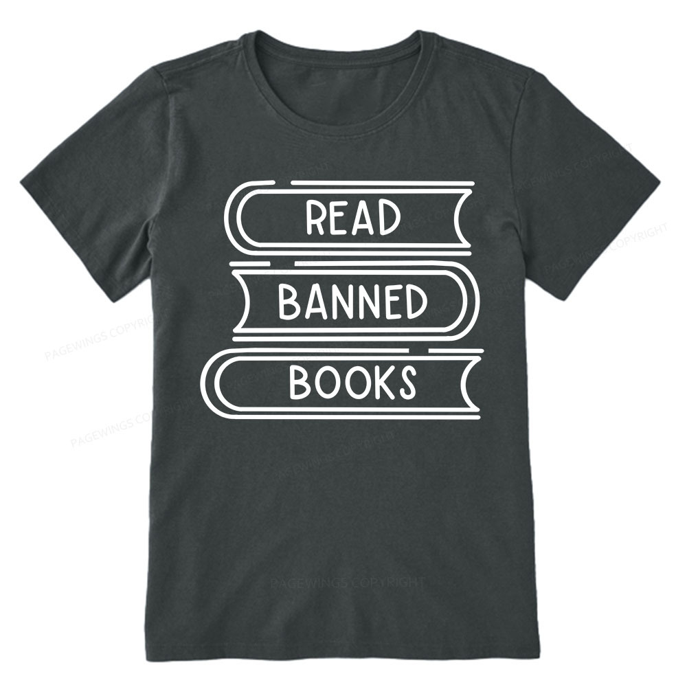 Pagewings Read Banned Books Stack Unisex Tee Unisex Classic T-shirt