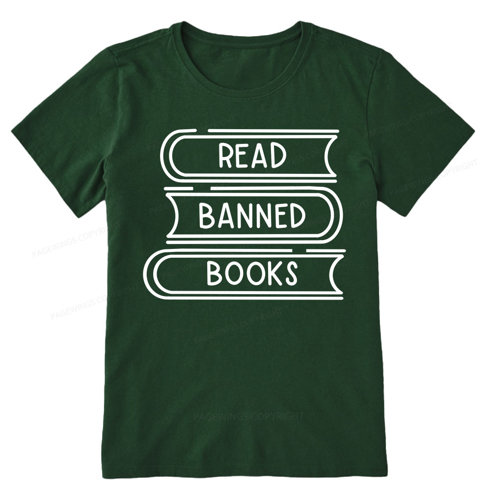 Pagewings Read Banned Books Stack Unisex Tee Unisex Classic T-shirt