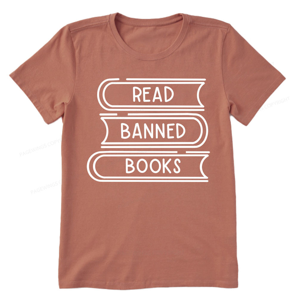 Pagewings Read Banned Books Stack Unisex Tee Unisex Classic T-shirt