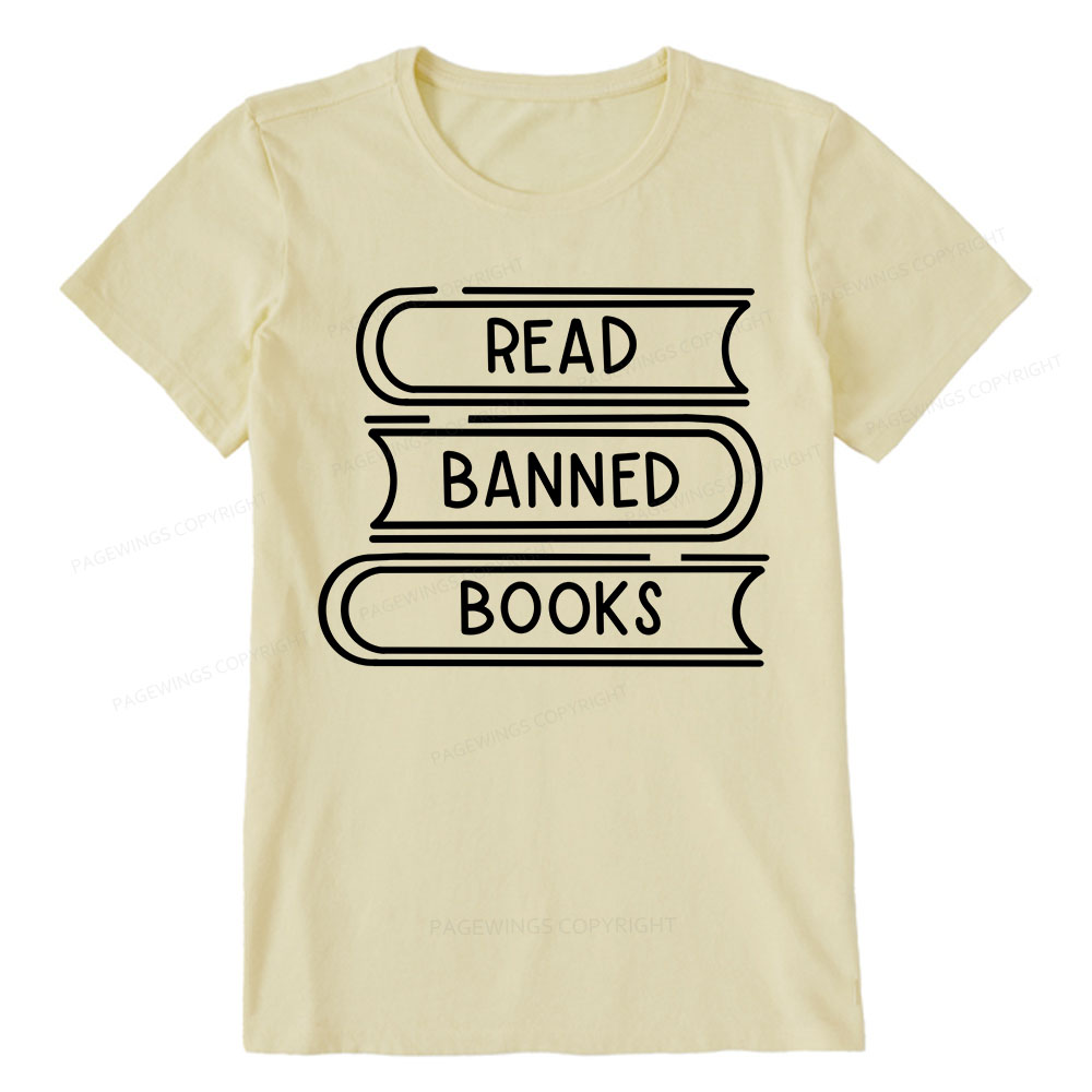 Pagewings Read Banned Books Stack Unisex Tee Unisex Classic T-shirt