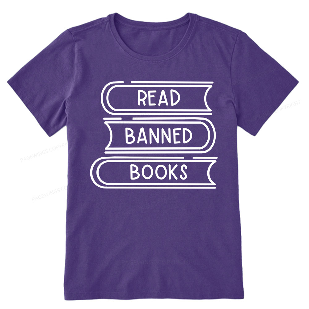 Pagewings Read Banned Books Stack Unisex Tee Unisex Classic T-shirt