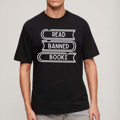 Pagewings Read Banned Books Stack Unisex Tee Unisex Classic T-shirt