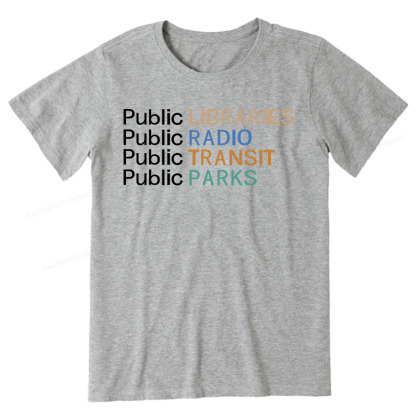 Pagewings Public Libraries Radio Transit Parks Unisex Classic T-shirt