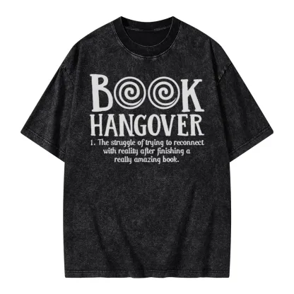 Pagewings Book Hangover Unisex Washed T-shirt