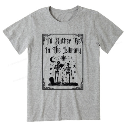 Pagewings I'd Rather Be In The Library Unisex Classic T-shirt