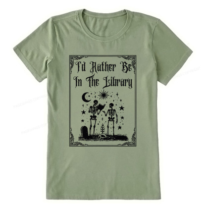 Pagewings I'd Rather Be In The Library Unisex Classic T-shirt