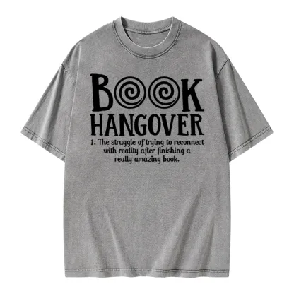Pagewings Book Hangover Unisex Washed T-shirt