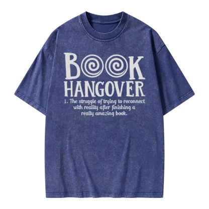 Pagewings Book Hangover Unisex Washed T-shirt