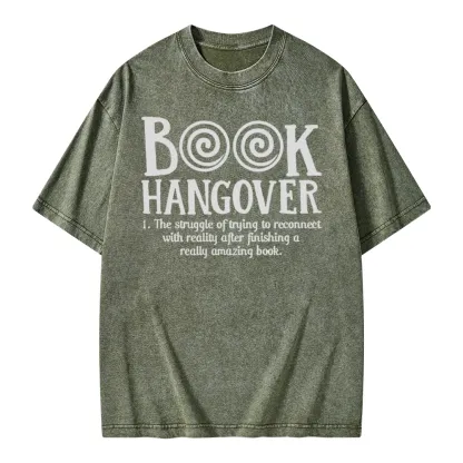 Pagewings Book Hangover Unisex Washed T-shirt