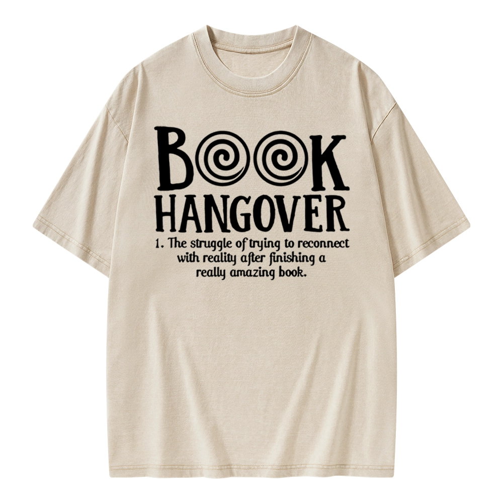 Pagewings Book Hangover Unisex Washed T-shirt
