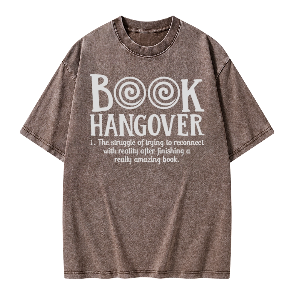 Pagewings Book Hangover Unisex Washed T-shirt