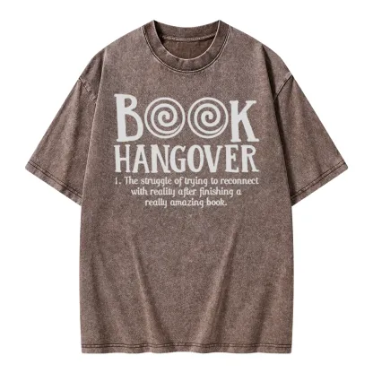 Pagewings Book Hangover Unisex Washed T-shirt