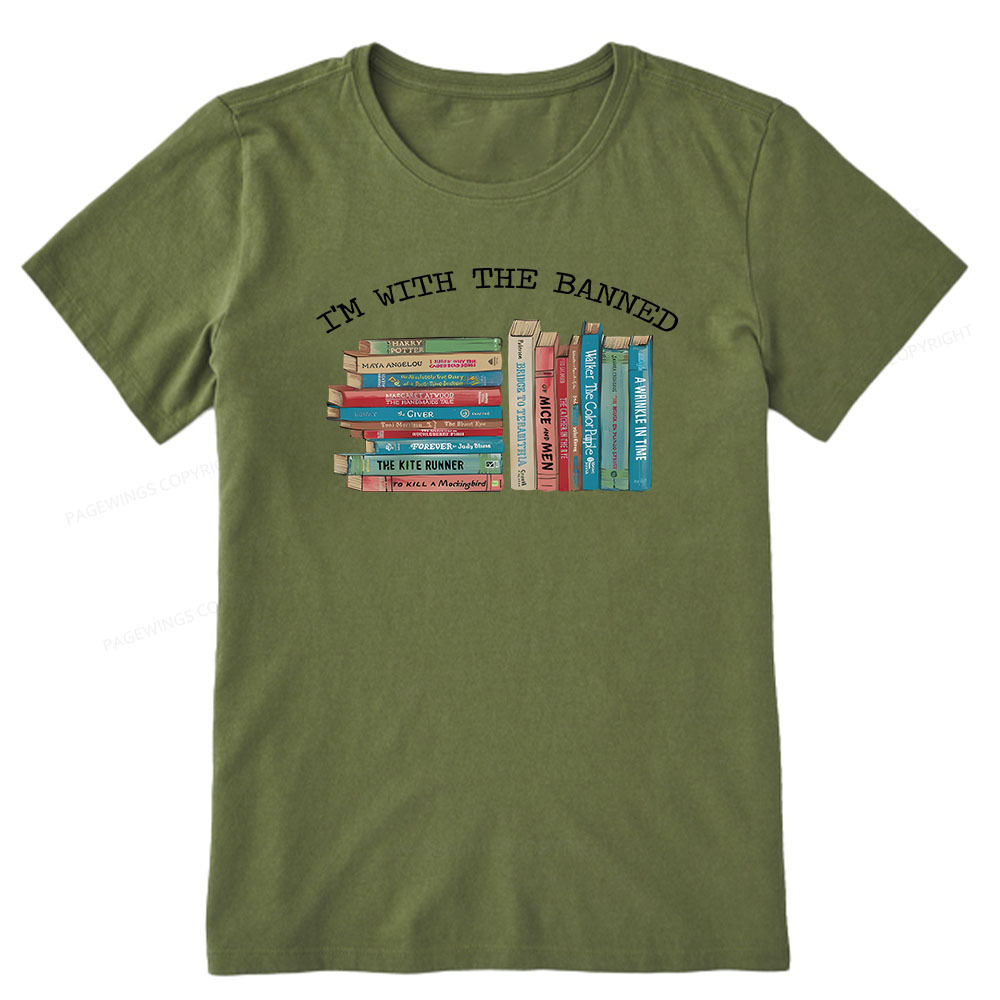 Pagewings I'm With The Banned Books Shirt Unisex Classic T-shirt