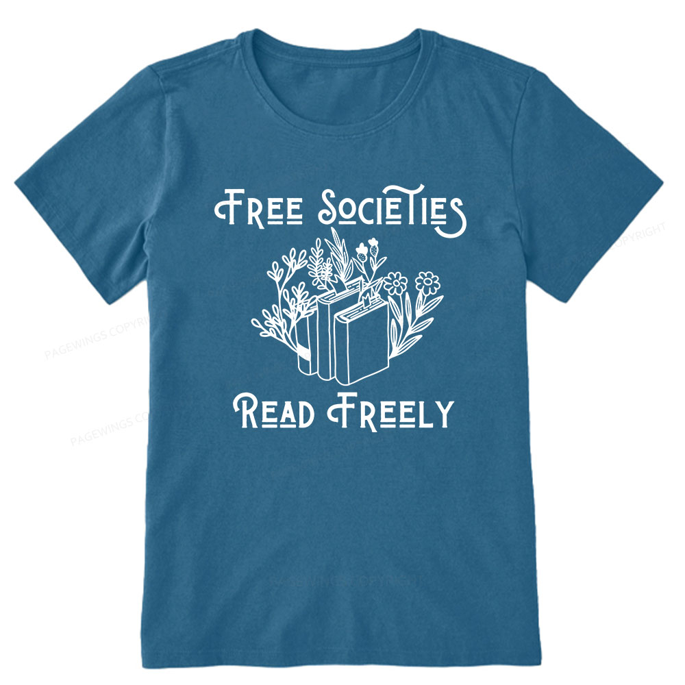 Pagewings Free Societies Read Freely Shirt Unisex Classic T-shirt