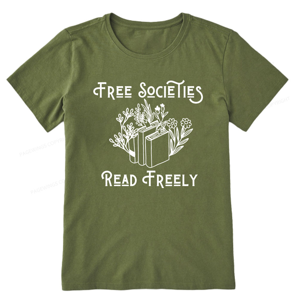 Pagewings Free Societies Read Freely Shirt Unisex Classic T-shirt