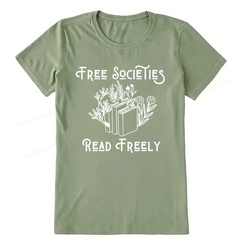 Pagewings Free Societies Read Freely Shirt Unisex Classic T-shirt