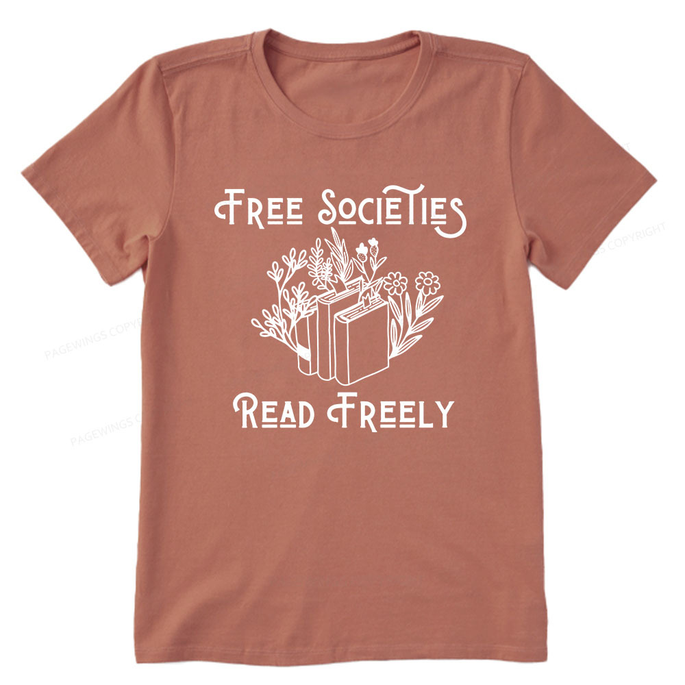 Pagewings Free Societies Read Freely Shirt Unisex Classic T-shirt