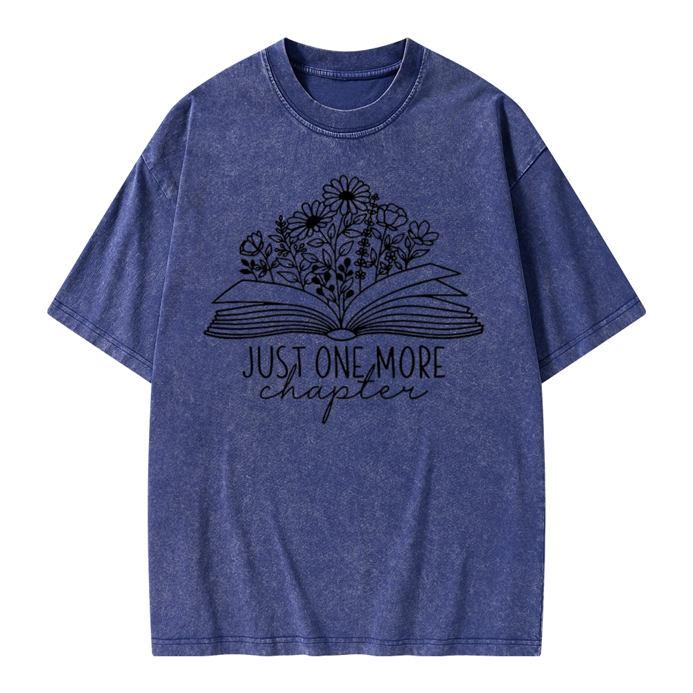 Pagewings Just One More Chapter Unisex Washed T-shirt