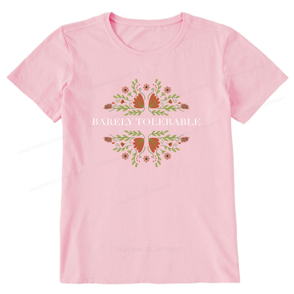 Pagewings Barely Tolerable Unisex Classic T-shirt