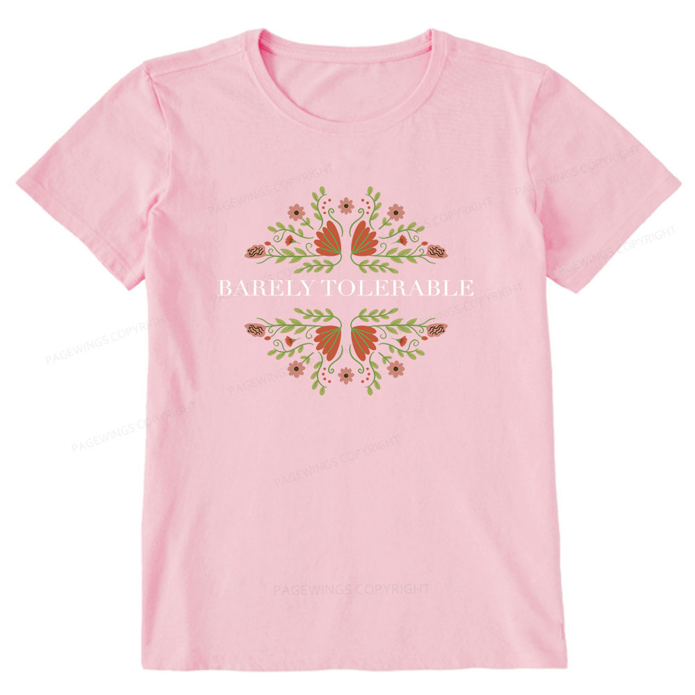 Pagewings Barely Tolerable Unisex Classic T-shirt