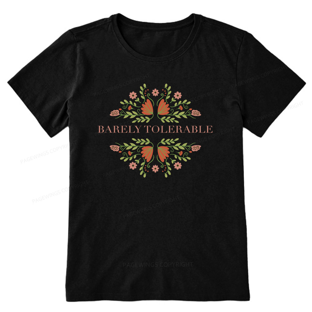 Pagewings Barely Tolerable Unisex Classic T-shirt