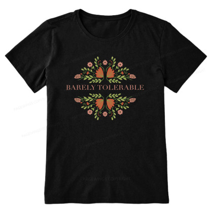 Pagewings Barely Tolerable Unisex Classic T-shirt