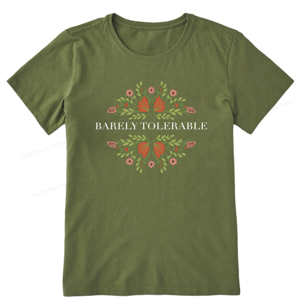 Pagewings Barely Tolerable Unisex Classic T-shirt