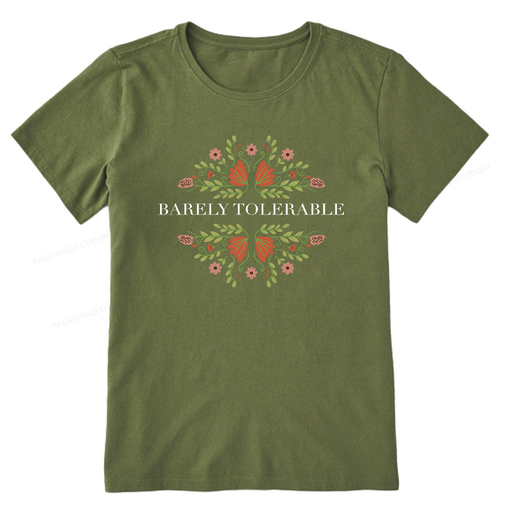 Pagewings Barely Tolerable Unisex Classic T-shirt